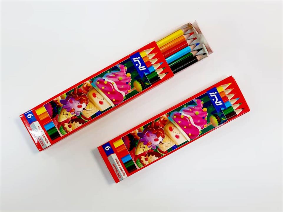 مداد رنگی ۶ رنگ البرز